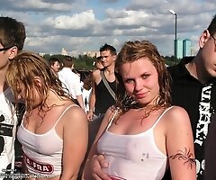 Bikini thongs look great on those wet booties