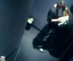 Security cam in the office corridor filming fuck session!